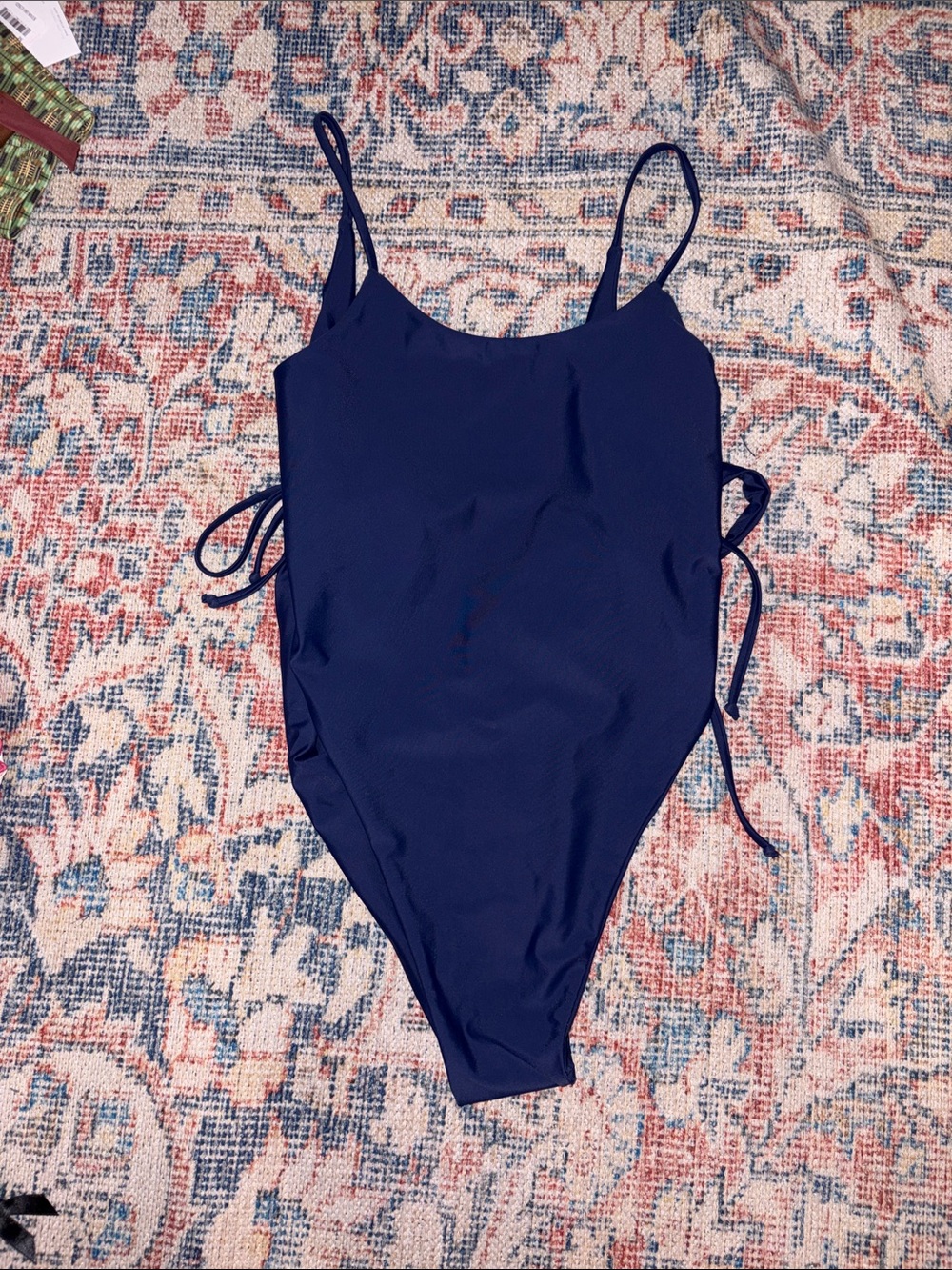 Mare Perpetua The Essential One Piece Swimsuit in Midnight Blue SZ M NWT